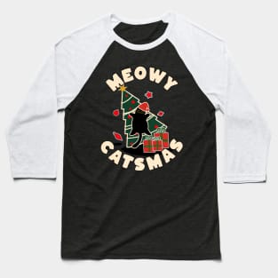 Meowy Catsmas! Baseball T-Shirt